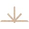 Ekena Millwork Kennewick Smooth Timber Gable Bracket, Douglas Fir, 96"W x 52"H x 1 1/2"D x 5 1/2"F, 13/12 Pitch GBW096X52X0206KEN00SDF - alternate 1